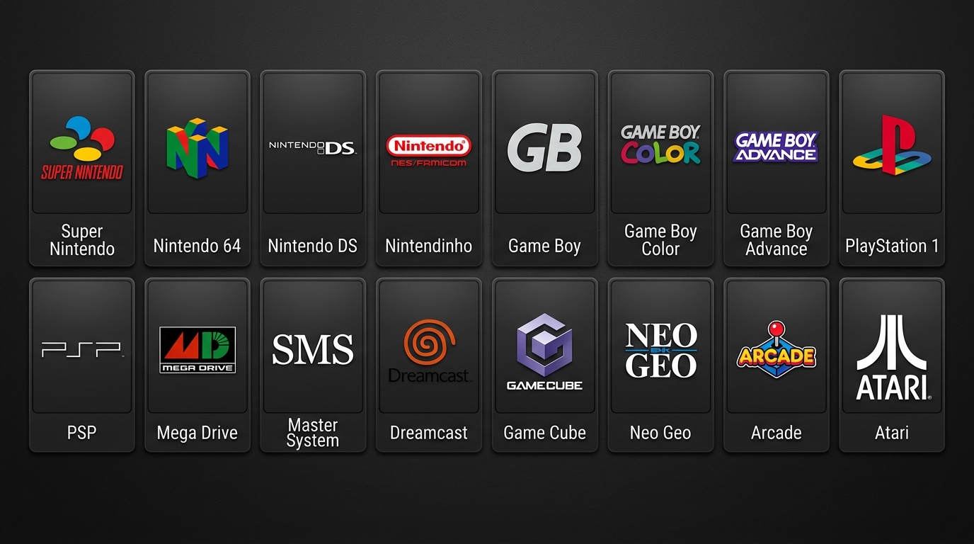 Lista de consoles incluidos